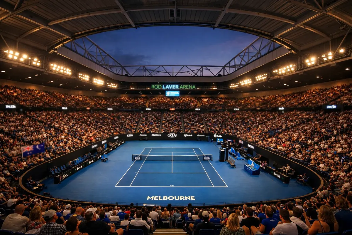 Rod Laver Arena in Melbourne bei den Australian Open